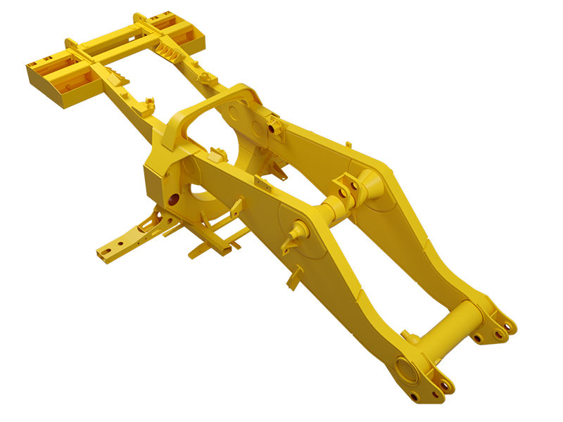 Mine car-frame assembly