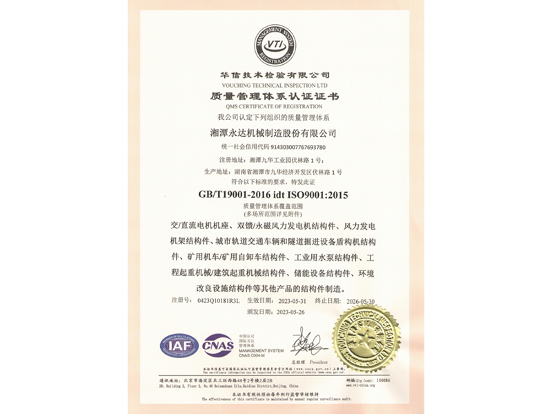 Quality Management System Certification